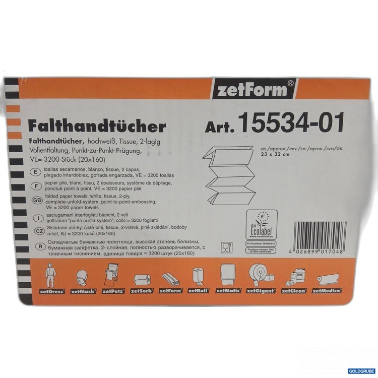 Artikel Nr. 969437: ZetForm Falthandtücher Art.Nr: 15534-01 