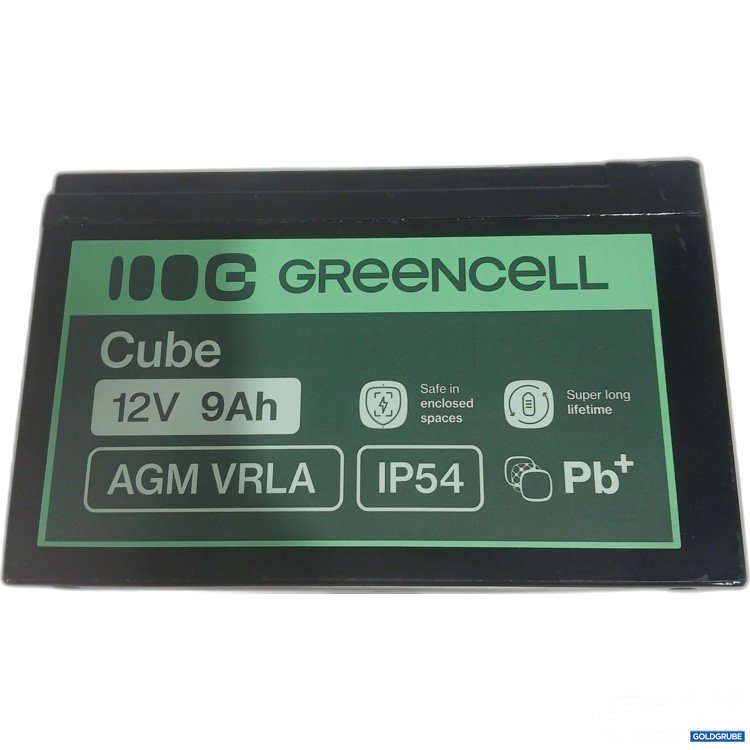 Artikel Nr. 989437 Artikel Nr. 989437: Greencell Cube 12V 9Ah AGM VRLA IP54 sealed Lead Acid Battery