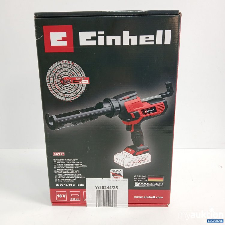 Artikel Nr. 865438: Einhell Akku-Kartuschenpistole TE-SG 18/10 Li-Solo 18V