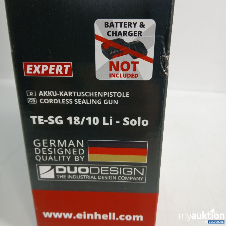 Artikel Nr. 865438: Einhell Akku-Kartuschenpistole TE-SG 18/10 Li-Solo 18V