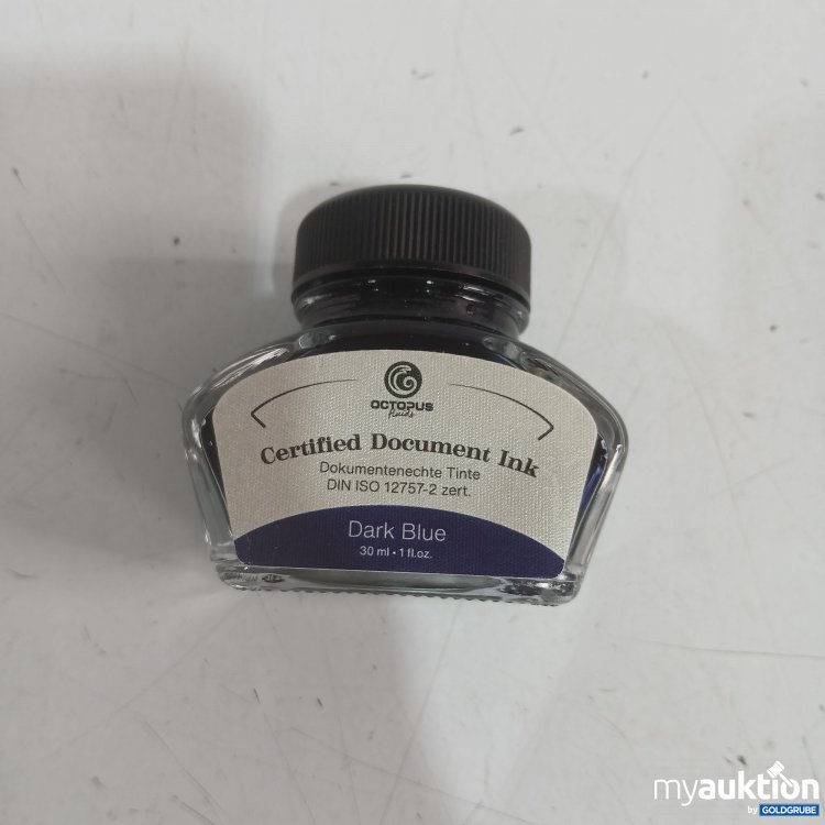 Artikel Nr. 932438: Octopus Certified Document Ink Dark blue 30ml 
