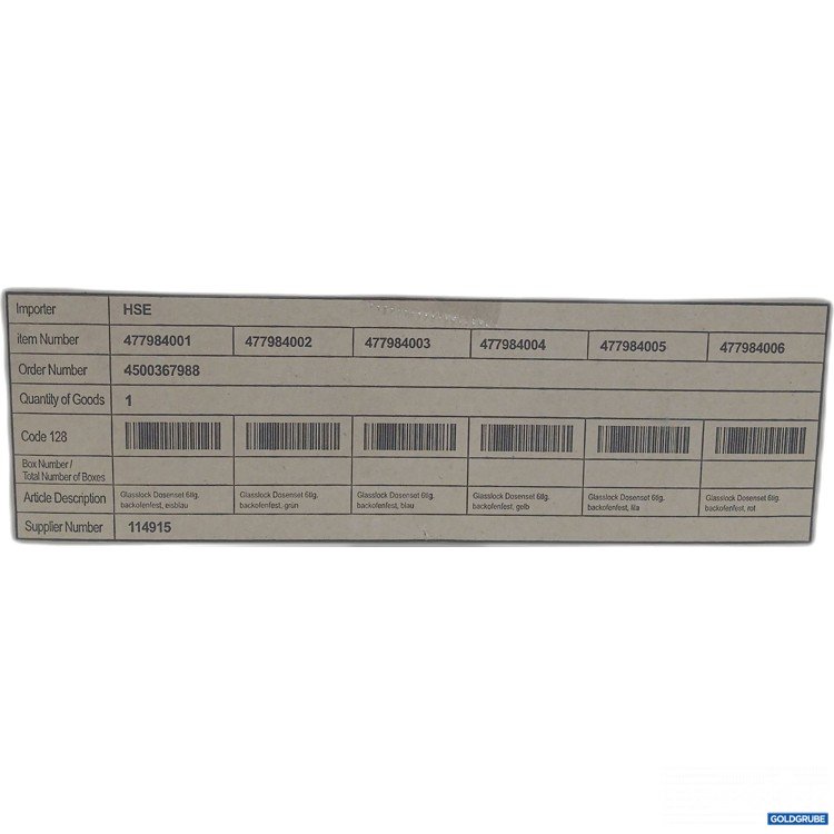 Artikel Nr. 969438 Artikel Nr. 969438: Glasslock Dosenset 6tlg Backofenfest
