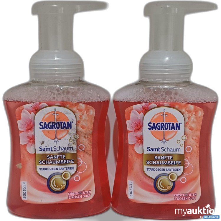 Artikel Nr. 985438 Artikel Nr. 985438: Sagrotan Samt-Schaum Seife Kirschblüte & Rose, 2x250ml