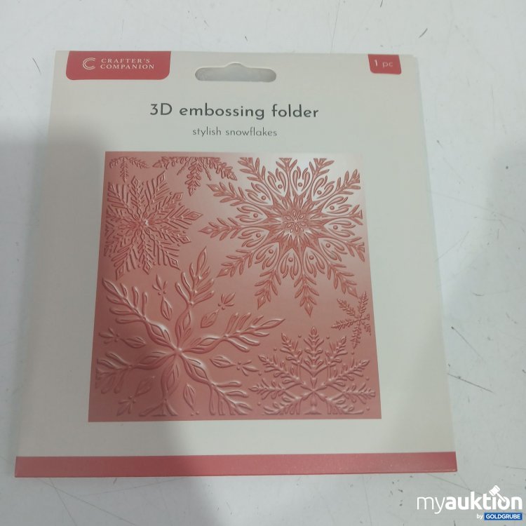 Artikel Nr. 996438: Crafter's Companion 3D embossing folder stylish snowflakes 1Pc 