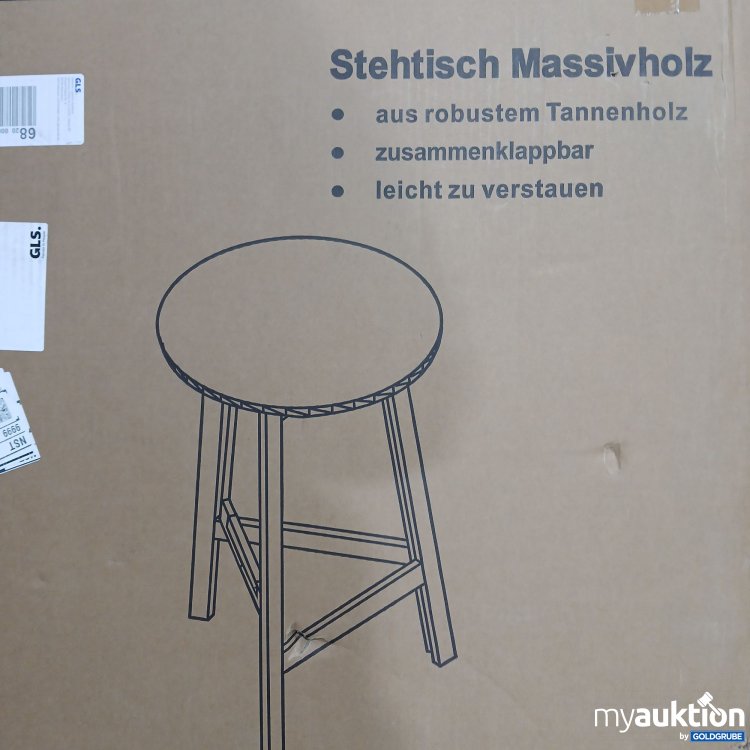 Artikel Nr. 441439: DebuaXXL  Casaria Stehtisch Massivholz 