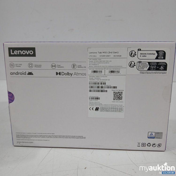 Artikel Nr. 448439 Artikel Nr. 448439: Lenovo Tab M10 3rd Gen Tablet 4 g+64 g B Storm Grey