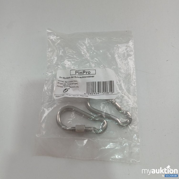 Artikel Nr. 843439 Artikel Nr. 843439: PinPro 2x60x6mm A4 Schraubkarabiner