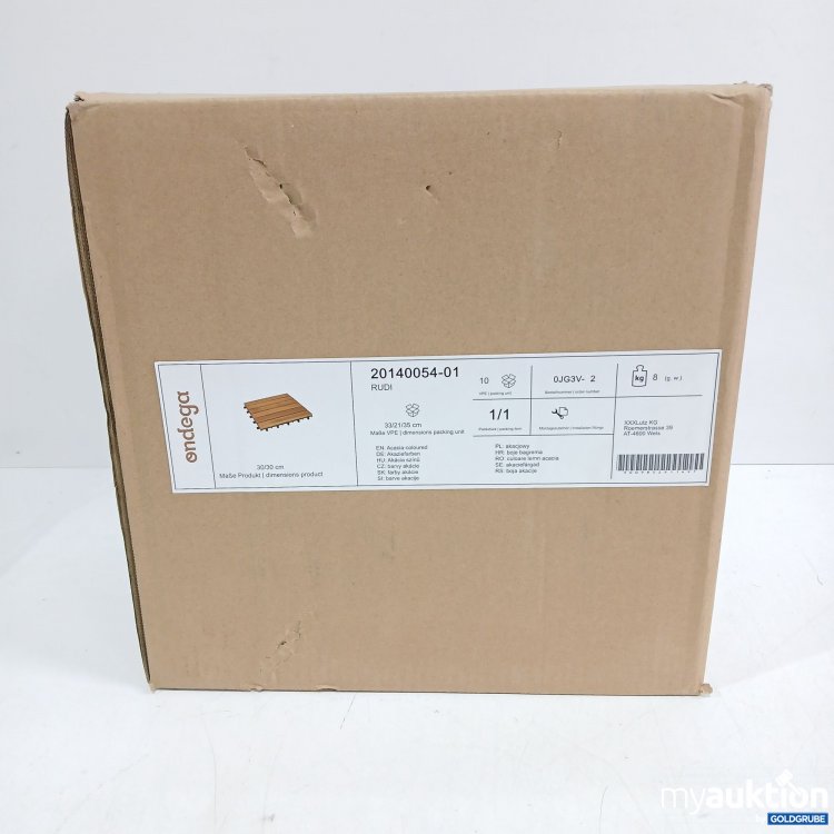 Artikel Nr. 865439: Ondega Terassenplatten Akazienfarbe 30×30cm