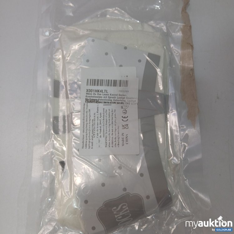 Artikel Nr. 873439 Artikel Nr. 873439: Wenn du das lesen kannst Kuschelsocken mit lustigem Spruch Einheitsgröße