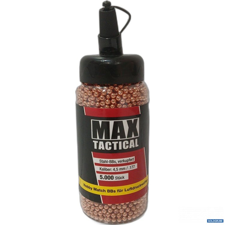 Artikel Nr. 967439: Max Tactical Stahl-BBs, verkupfert, Kaliber 4,5 mm / .177, 5000Stk