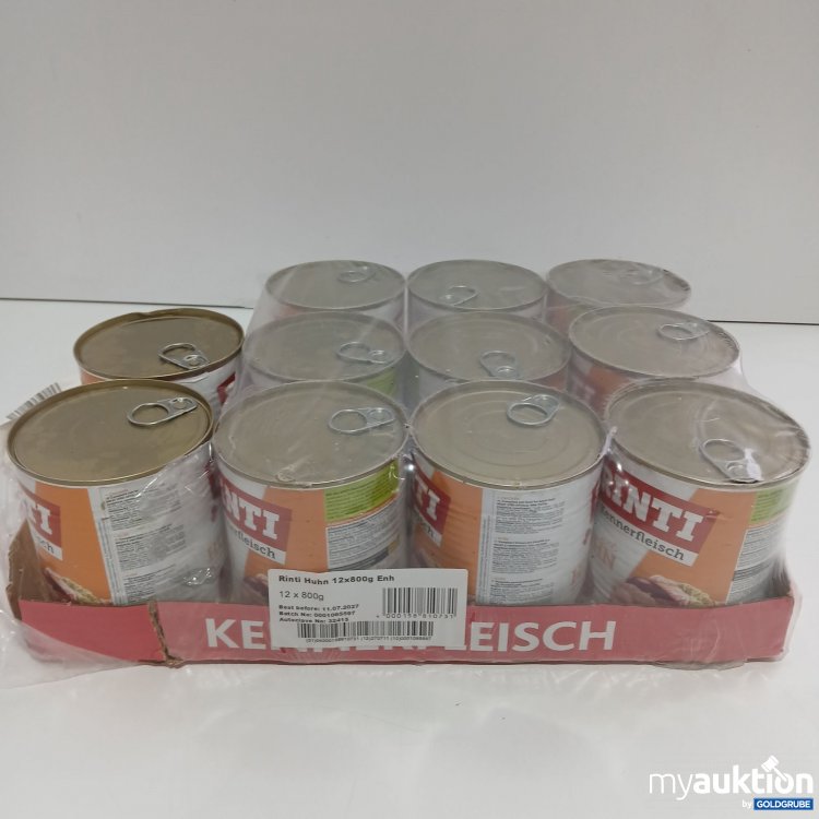 Artikel Nr. 812440 Artikel Nr. 812440: Rinti Hundefutter 11x800g