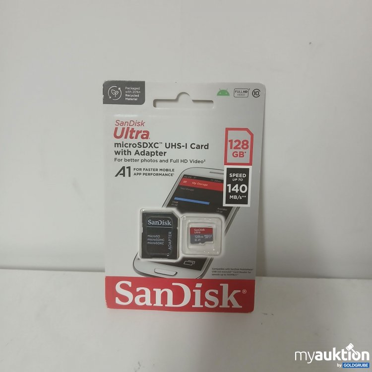 Artikel Nr. 917441 Artikel Nr. 917441: SanDisk Ultra UHS-I Card with Adapter 128GB