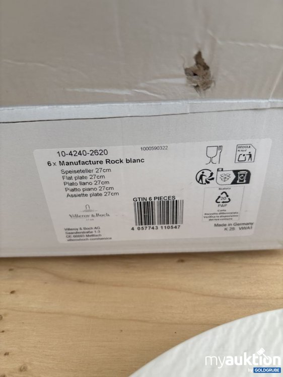 Artikel Nr. 921441: Villeroy & Boch Manufacture Rock blanc Speiseteller