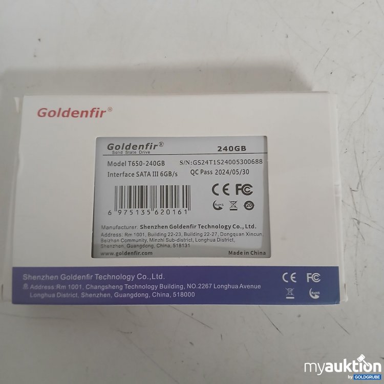 Artikel Nr. 819442 Artikel Nr. 819442: Goldenfir SSD 240GB