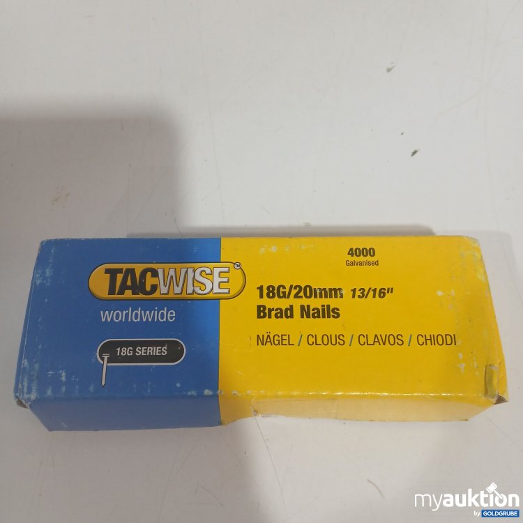 Artikel Nr. 870442 Artikel Nr. 870442: Tacwise worldwide 18G/20mm 13/16" Nägel