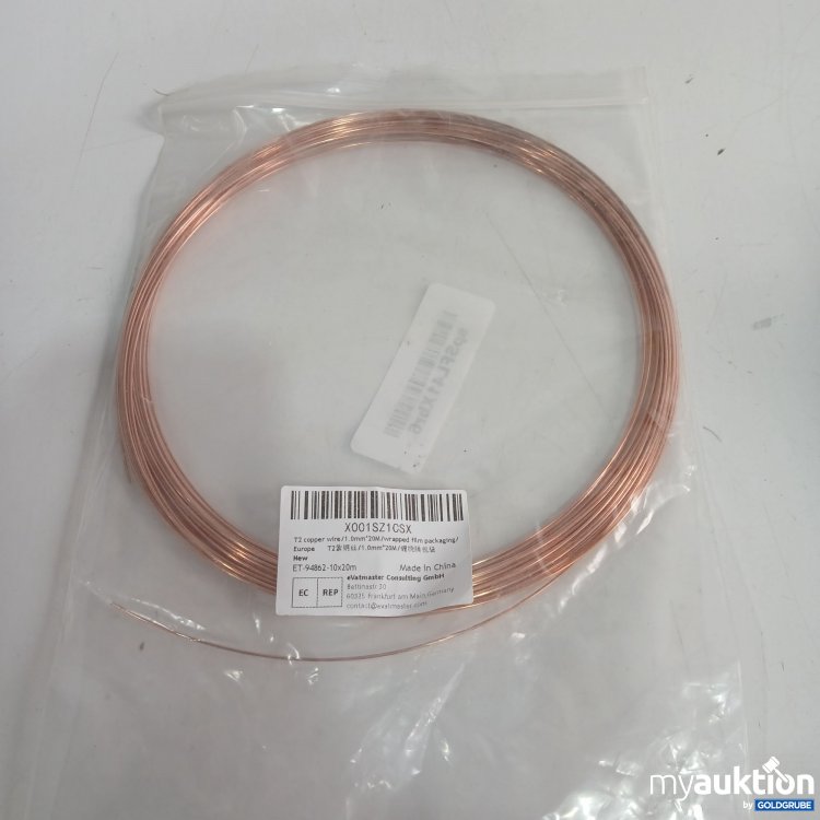 Artikel Nr. 874442: T2 Copper wire 1.0mm x 20m ET-94682 