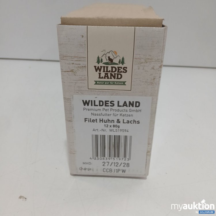 Artikel Nr. 980442 Artikel Nr. 980442: Wildes Land Filet Huhn und Lachs 12x80g