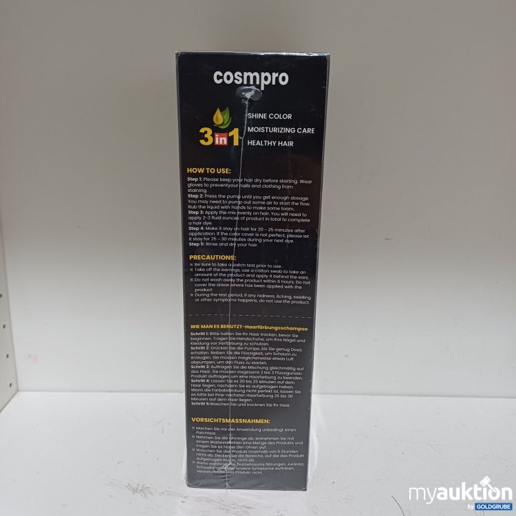 Artikel Nr. 985442 Artikel Nr. 985442: Cosmpro Black Hair Dye Shampoo 3in1, 500ml