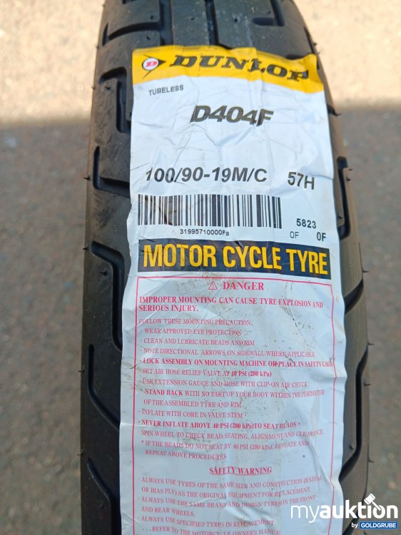 Artikel Nr. 440443: Dunlop D404F Motor Cycle Tyre 100/90-19M/C 57H