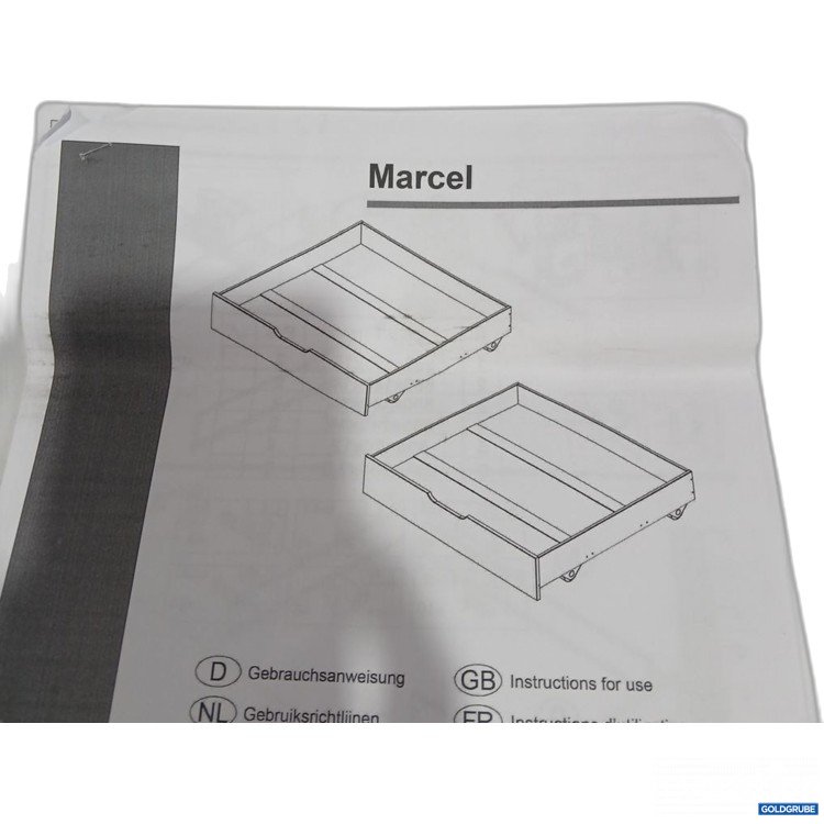Artikel Nr. 442443: Marcel Schublade für Bett weiß