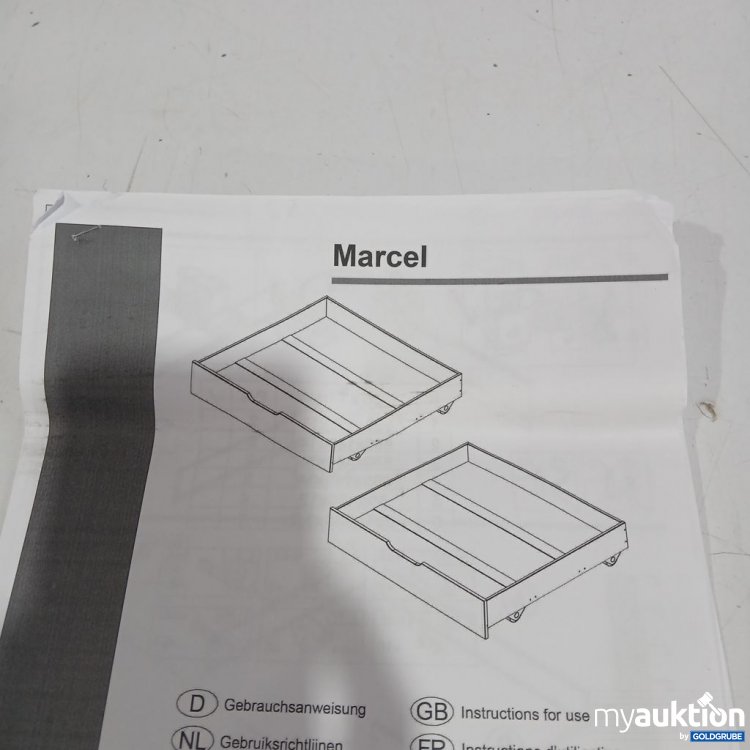 Artikel Nr. 442443: Marcel Schublade für Bett weiß