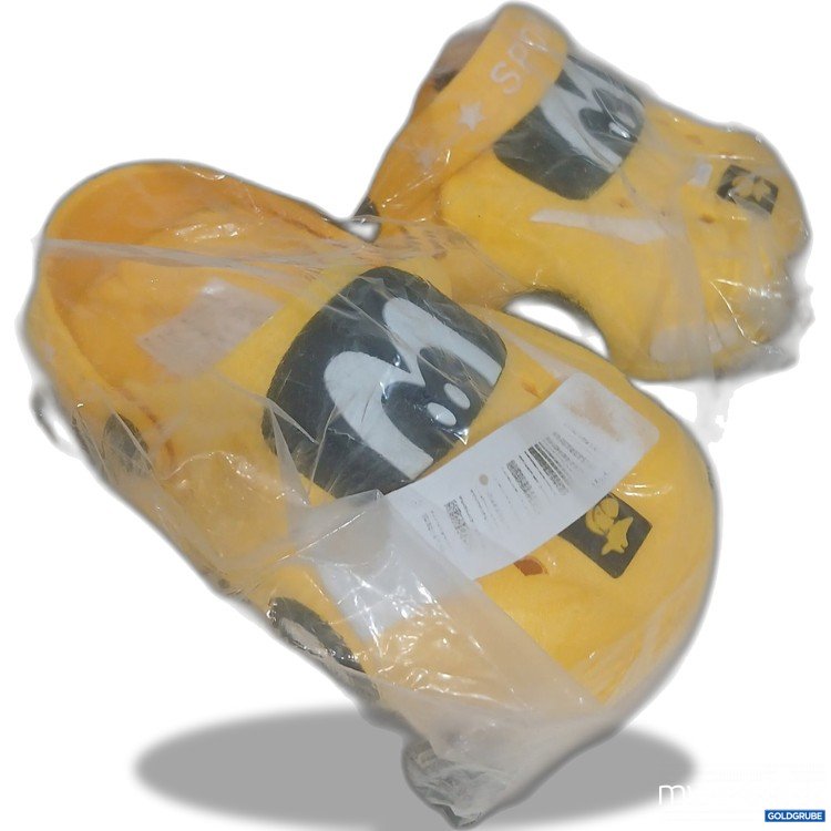 Artikel Nr. 462443: Clogs  gelb mit Gesichtsmotiv