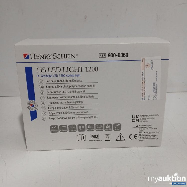 Artikel Nr. 442444: Henry Schein HS LED LIGHT 1200 Schnurloses LED Lichthärtegerät
