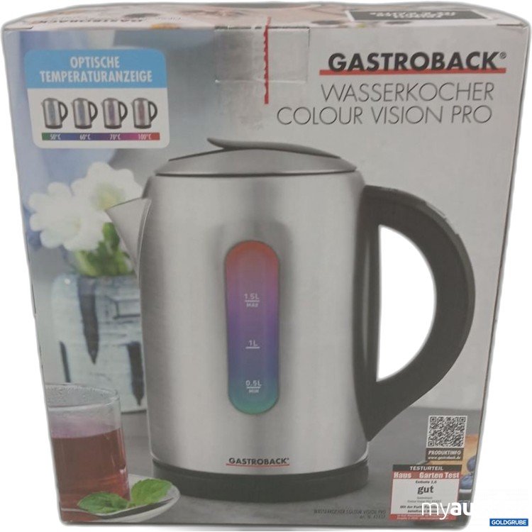 Artikel Nr. 447444 Artikel Nr. 447444: Gastroback Wasserkocher Colour Vision Pro 1.5l