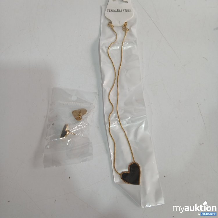 Artikel Nr. 874444: Stainless Steel Ohrringe + Halskette 