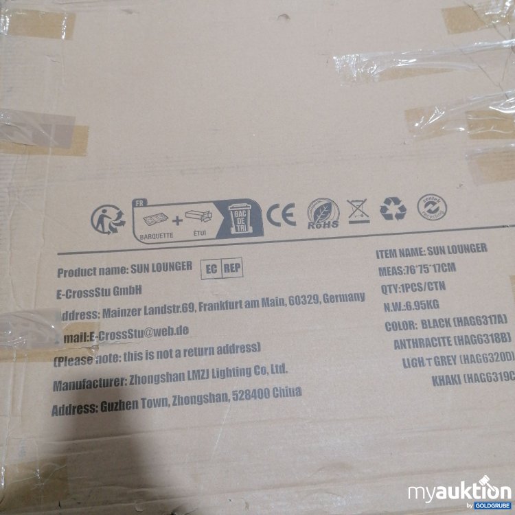 Artikel Nr. 878444: Beach Chair Canopy Anthrazit 