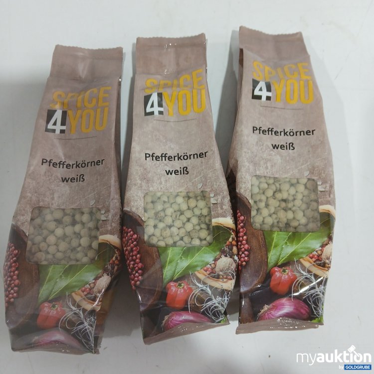 Artikel Nr. 914444: Spice 4 you Pfefferkörner weiß je 45g