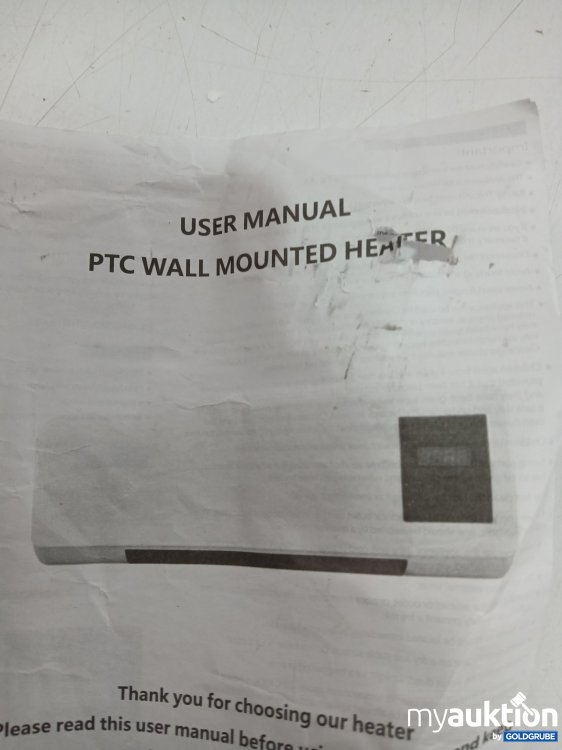 Artikel Nr. 998444 Artikel Nr. 998444: PTC Wall Mounted Heater weiss