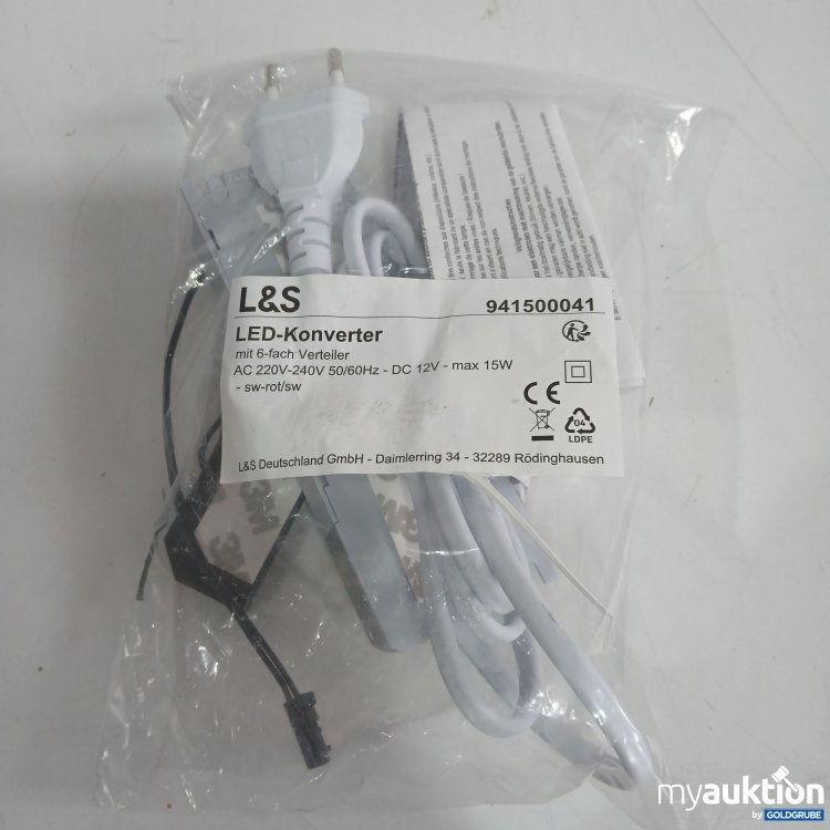Artikel Nr. 855445 Artikel Nr. 855445: L&S LED-Konverter mit 6fach Verteiler 94150041