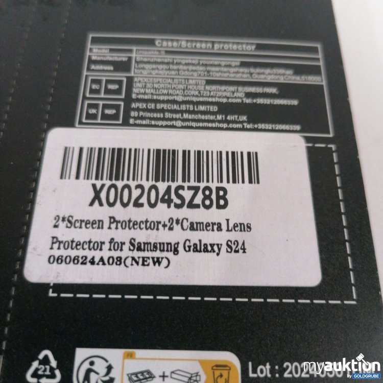 Artikel Nr. 859445: UM Uniqueme Screen Protector Samsung Galaxy S24