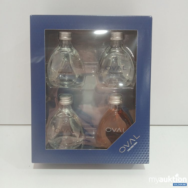 Artikel Nr. 906445 Artikel Nr. 906445: Oval Structured Vodka GK Miniaturen 4x0,05l