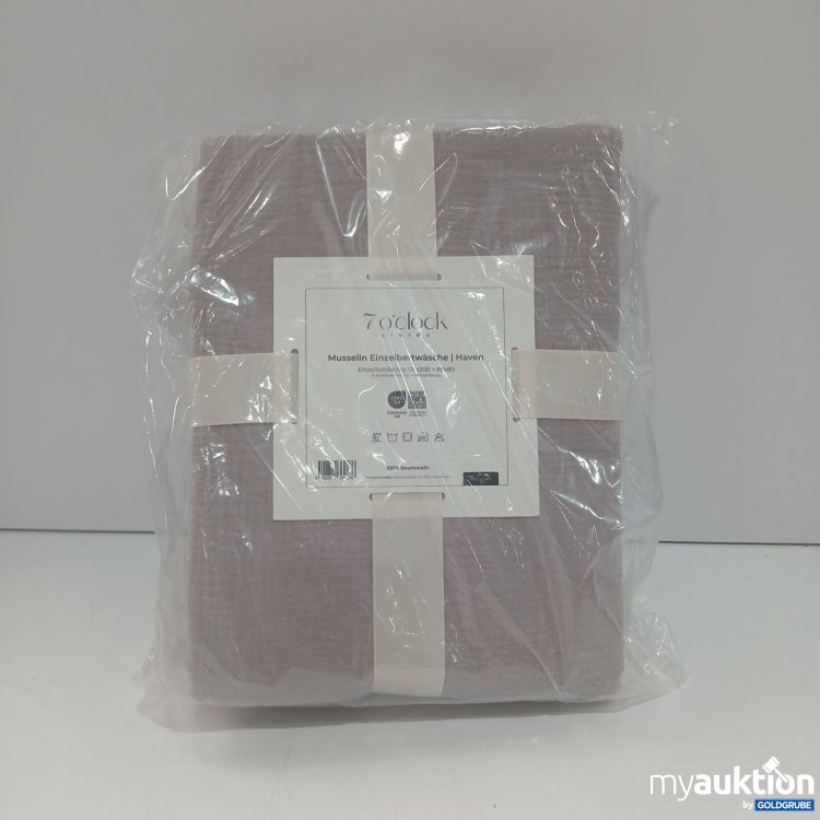 Artikel Nr. 912445 Artikel Nr. 912445: 7 O'Clock Living Musselin Einzelbettwäsche 135x200cm 80x80cm