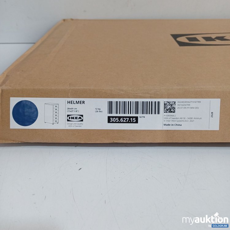 Artikel Nr. 982445 Artikel Nr. 982445: IKEA HELMER Schubladenelement, Blau, 28x68cm, 305.627.15