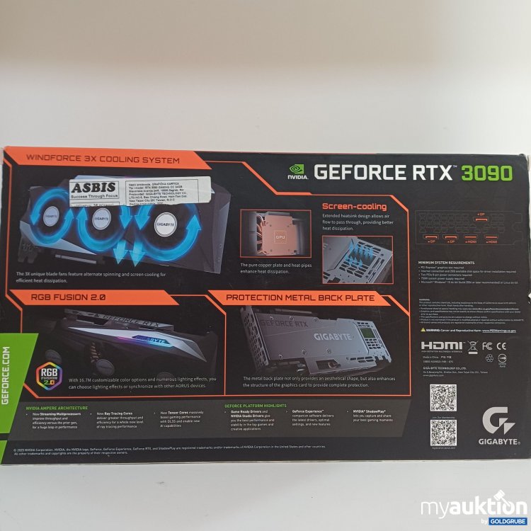Artikel Nr. 994445 Artikel Nr. 994445: GIGABYTE Geforce RTX 3090 | Nvidia |