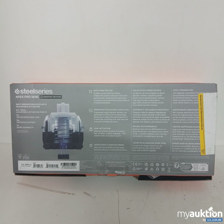 Artikel Nr. 399446 Artikel Nr. 399446: Steelseries Apex Pro Mini Tastatur