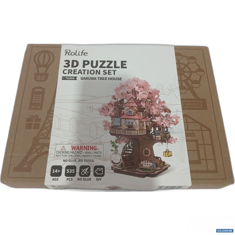 Artikel Nr. 446446: Rolife 3D Puzzle Creation Set TGS04 Sakura Baum Haus 535Stk
