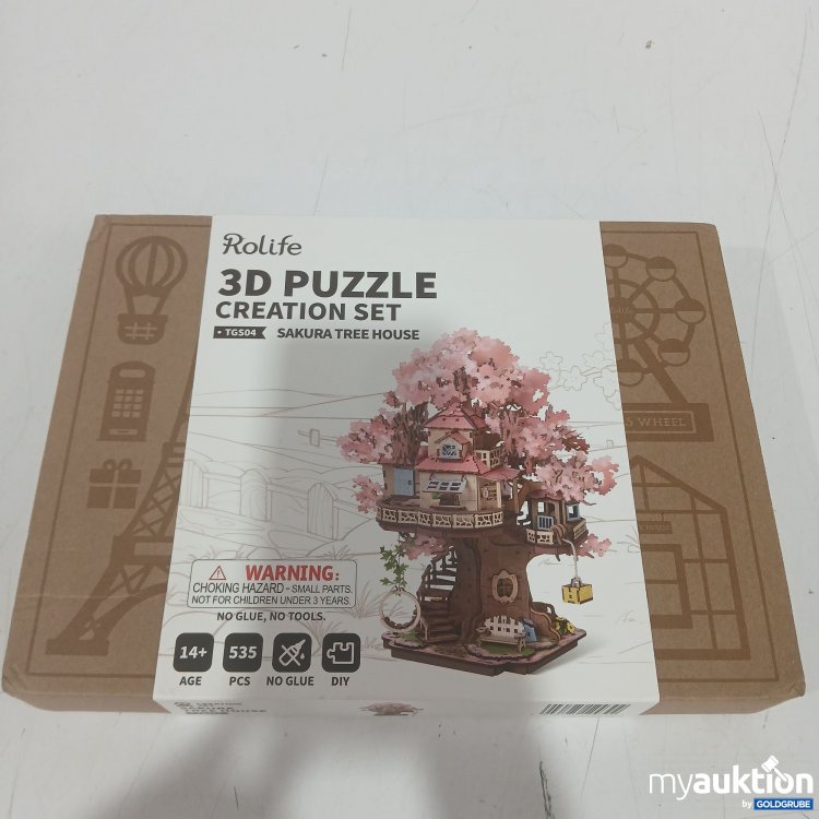 Artikel Nr. 446446: Rolife 3D Puzzle Creation Set TGS04 Sakura Baum Haus 535Stk