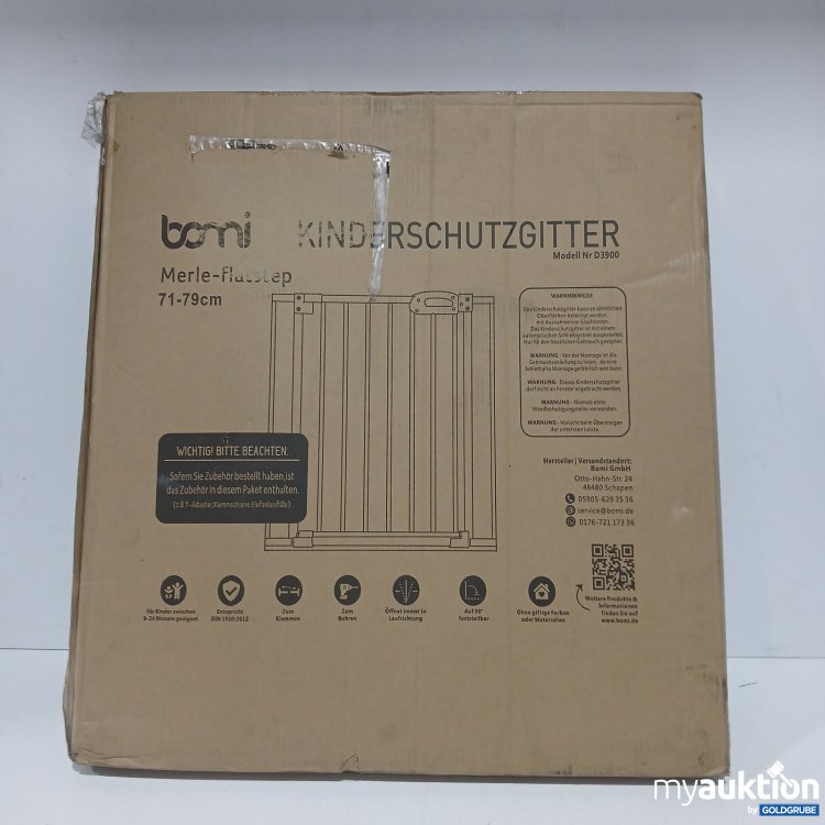 Artikel Nr. 448446 Artikel Nr. 448446: Bomi Kinderschutzgitter Merle-Flachsteg 71-79 cm