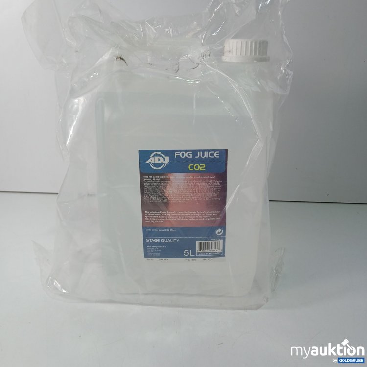 Artikel Nr. 806446 Artikel Nr. 806446: ADJ Fog Juice CO2 Fluid for Smoke Machines 5l
