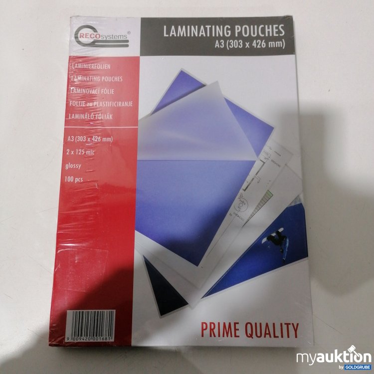 Artikel Nr. 889446: Recosystems Laminierfolien A3  100Stk