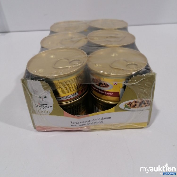 Artikel Nr. 896446: Purina Gourmet Gold Zarte Häppchen in Sauce mit Lachs und Huhn  12x85g
