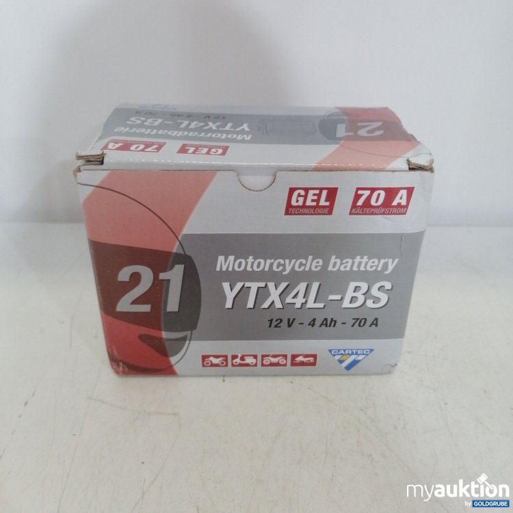 Artikel Nr. 712447: Cartec Motorcycle battery YTX4L-BS