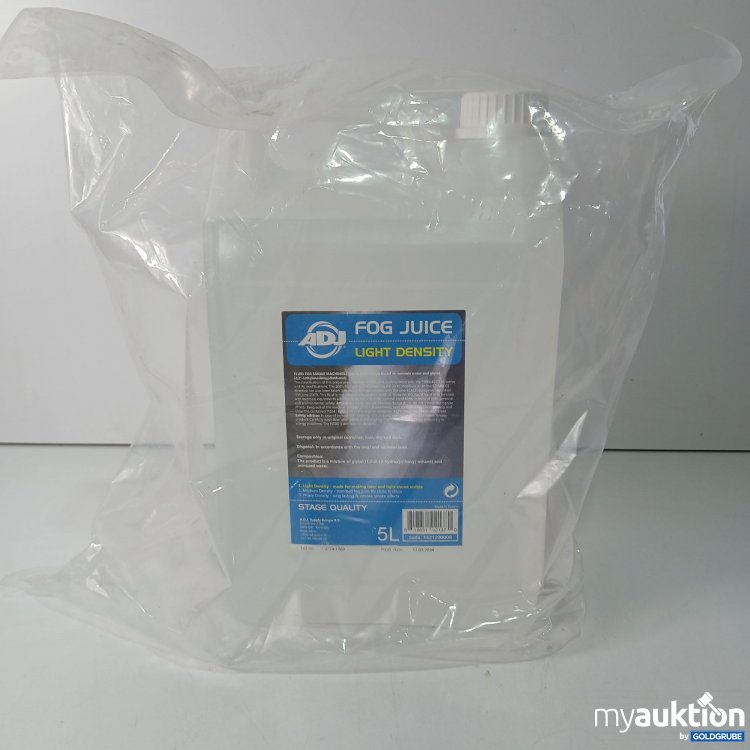 Artikel Nr. 806447: ADJ Fog Juice Light Density Fluid for Smoke Machines 5l