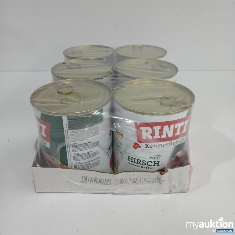 Artikel Nr. 816447: Rinti Kennerfleisch Hundefutter Hirsch 6x800g