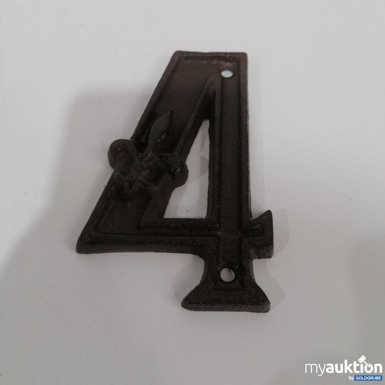 Artikel Nr. 847447: Vandicka Metall Nummernschild Haus/Tür "4"