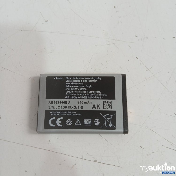 Artikel Nr. 932447 Artikel Nr. 932447: Samsung Akku 800mAh AB463446BU